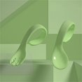 thumbnail image 4 of Limei Learning Spoons Forks Easy Grip 2Pcs Heat-Resistant Bendable Soft Self Feeding Learning Spoons Versatile Usage Convenient High Quality for Kids, 4 of 7