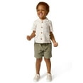 thumbnail image 4 of Modern Moments by Gerber Baby and Toddler Boy Button Up Organic Collar Top, Sizes 0/3 Months - 5T, 4 of 10