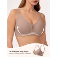 thumbnail image 3 of LUCKMEEY Deep V Wireless Bras for Women Seamless Full Coverage Push Up Everyday Bra S-3XL, 3 of 6
