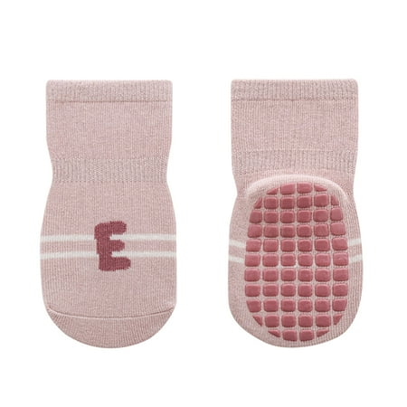 

Wiueurtly Children Floor Socks New Fashionable Cute And Simple Letter Printing Non Slip And Comfortable Walking Socks Leopard Print Fuzzy Socks Socks with Support Women