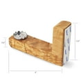 thumbnail image 5 of Wooden Soap Dish - Set of 2 Handmade Soap Holder for Shower Bathroom Kitchen & Sinks - Magnetic, 5 of 6