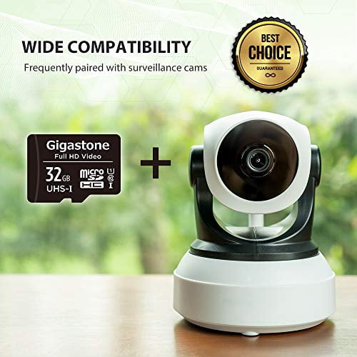 Gigastone 32GB Micro SD Card, FHD Video UHS-I U1 Class 10, for Surveillance, Security, Action Cameras, Drone, Dash Cams, 10 Pack (10x32GB)