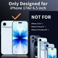thumbnail image 2 of for iPhone 17 air Case Clear, Shockproof Protective Phone Bumper for Apple iPhone air 6.5 inch - Clear, 2 of 8
