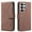 Brown, variant on ELEHOLD Case for Samsung Galaxy S25 Ultra, RFID Blocking Leather Wallet Case, Flip Cover with Card Slots & Stand,Black