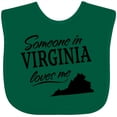 thumbnail image 3 of Inktastic Someone in Virginia Loves Me Boys or Girls Baby Bib, 3 of 4