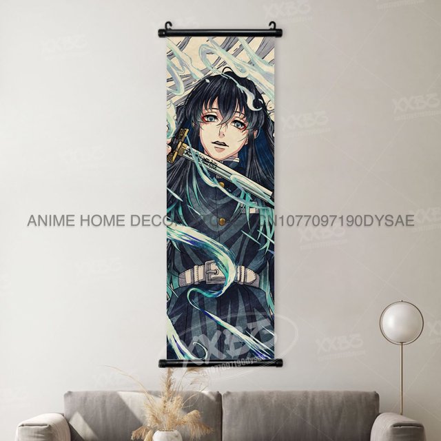 Demon Slayer Anime Canvas and PVC Wall Art Scrolls for Home Decor Various Sizes
