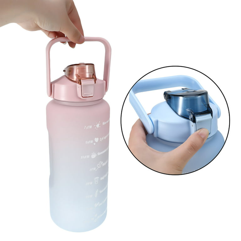 KEEPTO 64oz, 128oz Water Bottle with Straw & Handle - Motivational Hal –  Babufit