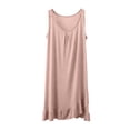 thumbnail image 2 of ZyeKqe Women Nightgown Sleeveless Scoop Neck Casual Ruffled Lightweight Loose Soft Comfy Loungewear Sleep Shirts, 2 of 5