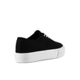 thumbnail image 3 of Lace Up Women's Canvas Sneakers in Black, 3 of 3