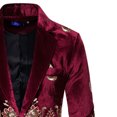 thumbnail image 4 of Chaquetas de Prendas de Vestir Informales Para Hombre, Nuevo Traje de Un Botón, Traje Estampado de Estilo Étnico, Traje de Padrino Para Hombre Odeerbi ODB122164, 4 of 6