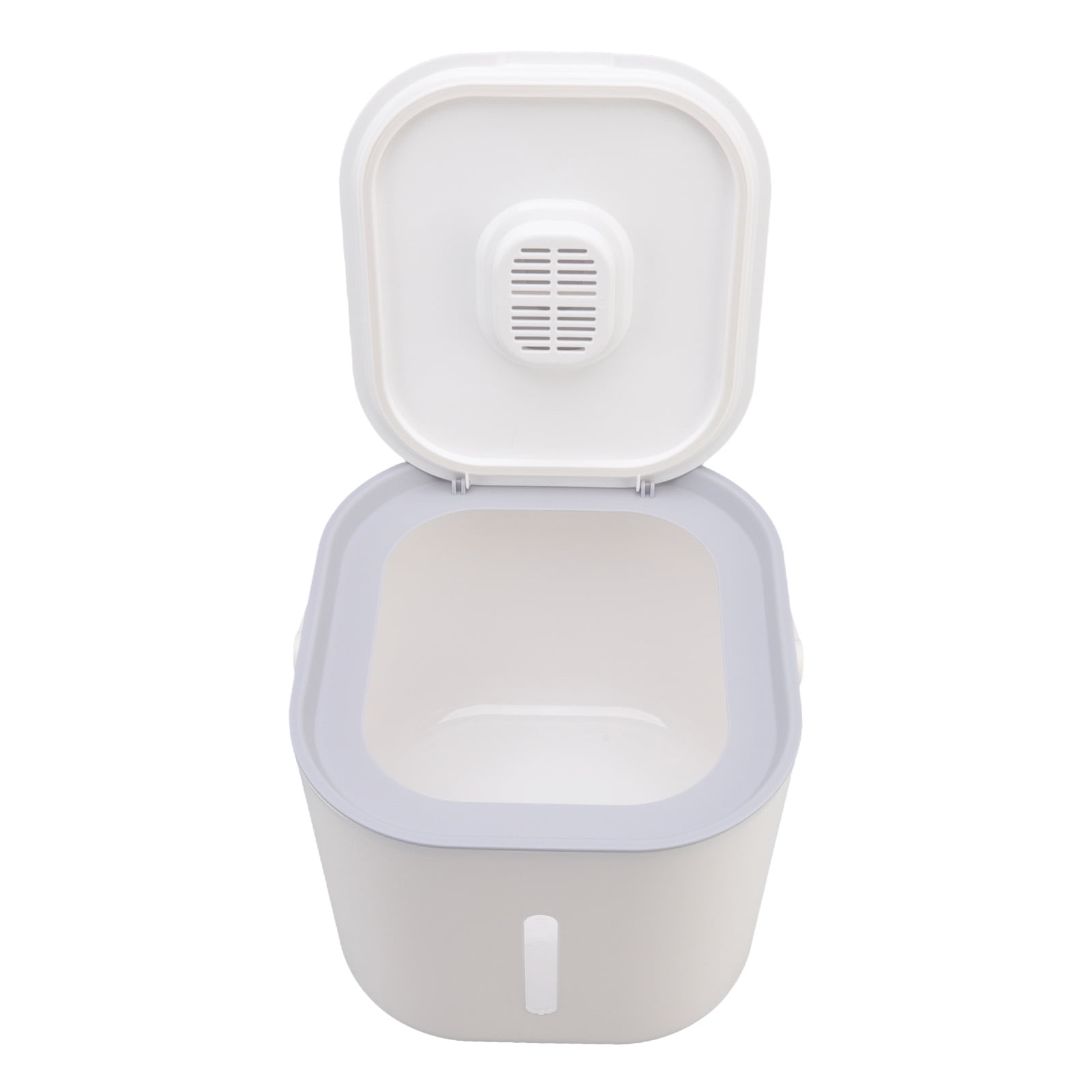 Rice Dispenser, Proof Box Rice Storage Container Grey White For Home