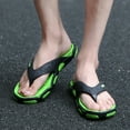 thumbnail image 4 of LSLJS Men's Slippers, Summer Men's Open Toe Slippers Fashion Beach Shoes Massage Bathroom Flip Flops, 4 of 7