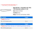 thumbnail image 2 of Multi Rib Belt - Compatible with 1996 - 1999 Chevy Lumina 3.1L V6 1997 1998, 2 of 2