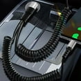 thumbnail image 2 of Double Retractables Spring Charging Cable USB A & Type C Cable for Car Use, 2 of 11