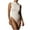 White, variant on Elainilye Fashion Bodysuits for Women Short Sleeve Versatile Solid Color Tight Fitting Cutout Jumpsuit,Black
