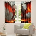 thumbnail image 5 of Erosebridal Dragon Curtains & Drapes,Fire Print Trippy Curtains Blackout Gothic Bedroom Decor,Mysterious 3D Dragon Curtains Wild Safari Animal Window Curtain, 5 of 6