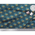 thumbnail image 3 of Soimoi Tissu Crêpe polyester Imprimé Architectural 1 Yard 42 Pouces de Large, 3 of 5
