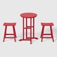 thumbnail image 3 of WestinTrends Outdoor Patio Counter Height Bar Stools Bistro Bar Table Set, Red, 3 of 9