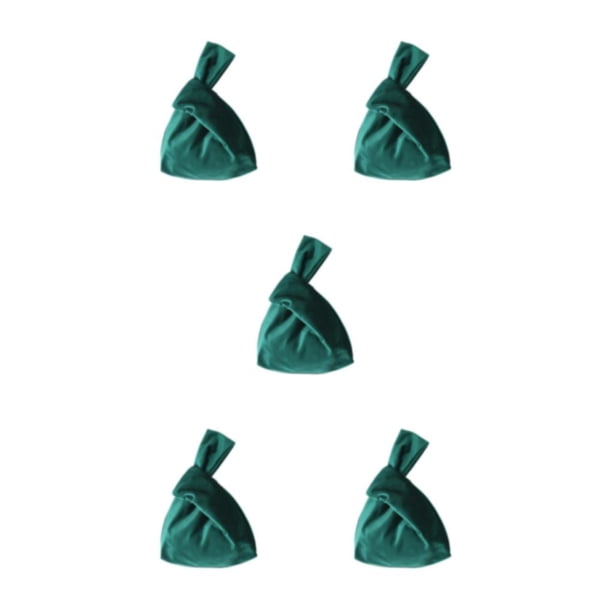 Bolso de terciopelo Minnieouse con nudo Retro y de moda para mujer verde negruzco