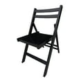 thumbnail image 5 of Furniture Slatted Wood Folding Special Event Chair Black, Set Of 4, 5 of 12