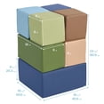 thumbnail image 2 of ECR4Kids SoftZone Large Foam Building Blocks, Beginner Playset, Earthtone, 7-Piece, 2 of 9