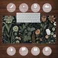 thumbnail image 6 of Aesthetic Vintage Dark Flower Plants Wildflowers Large Gaming Mousepad XXL Keyboard Mouse Mat Full Desktop Mat Women Desk Cover Mat for Work Office Home 31.5x15.8 in, 6 of 6