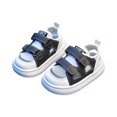 thumbnail image 3 of LTTVQM Wide Toe Box Shoes Toddler Mesh Breathable Comfort Platform Barefoot Shoe with Double Snap Non-Slip Indoor Outdoor Walking Sandals Black 12 Little Kid, 3 of 4