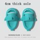 thumbnail image 1 of Tamaño 46 47 2023 verano hombre mujer tiburón zapatillas pareja bebé fondo grueso baño casa zapatilla interior hogar niños chanclas Tan Jianjun unisex, 1 of 2