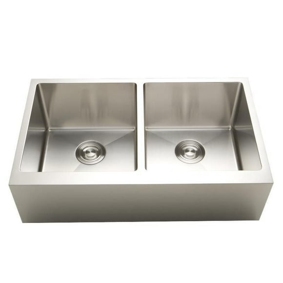 American Imaginations 36-in. W CSA Approved Stainless Steel Kitchen Sink With 2 Bowl And 16 Gauge AI-27462