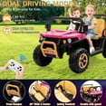 thumbnail image 5 of Yesfashion 24V 2 Seater Ride on Car 6 Wheels Ride on Dump Truck w/Parent Remote Control, 24v Ride on Toys with Shovel, Music Player, Kids Utv Ride on Truck, 5 of 7
