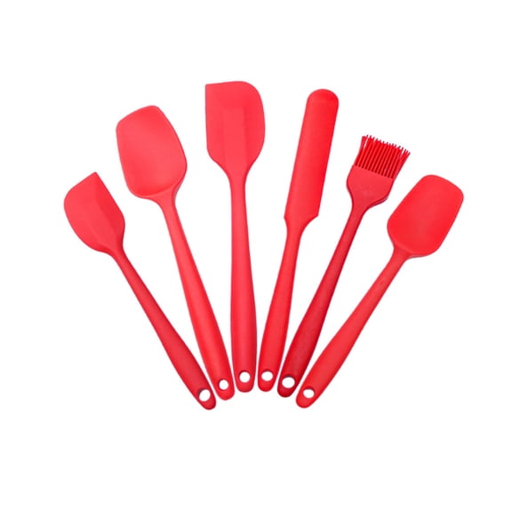 5 Piece Spatula Set Kitchen Utensils, Usavan Heat-Resistant Non-Stick Silicone Spatula Set, BPA-Free Dishwasher Safe Cooking Baking Mixing Tools for Nonstick Cookware