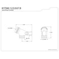 thumbnail image 2 of Kingston Brass K172A0 Shower Scape Swivel Shower Connector, Matte Black, 2 of 2