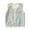 Light Green, variant on Girls Fleece Vest V-Neck Snap Button Sleeveless Top with Cute Embroidery Kids Lightweight Warm Layering Outerwear for Fall