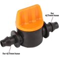 thumbnail image 3 of 20 Pieces 1/4 Inch 4mm/7mm Barbed Shut Off Valve Universal Pipe Coupling Valve for Drip Irrigation, 3 of 5