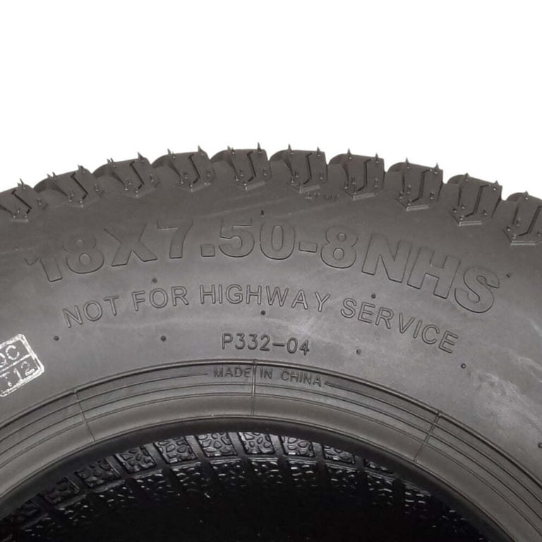Tire 18x7.5-8 4-Ply 5111021 222-6466 504-00406 For Toro
