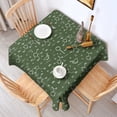 thumbnail image 2 of Math Equations Molecule Icons Green Pattern Square Tablecloth,Waterproof Square Table Cover,Wipeable Spillproof Washable Table Cover for Home Kitchen Party Decor 42"X42"(107x107cm), 2 of 6