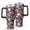 Pioneer Flower Floral, variant on 40oz Pioneer Flower Floral Print Pattern Insulated Tumbler with Handle, BPA-Free Leak Proof Lid and Straws, Double Wall Vacuum, Hot 12h/Cold 34h