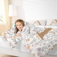 thumbnail image 4 of Homewish Letter A Monogrammed Bedding Comforter Set,Retro Rustic Flower Twin Comforter Sets,Countryside Plant Bedding Set For Child,Microfiber Room Decorative Reversible,2pcs, 4 of 8