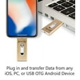 thumbnail image 2 of Acuvar 64GB Mobile USB Flash Drive for iPhone, iPad and Most USB Enabled Devices for Data Transfer and Backup (Gold), 2 of 6