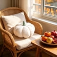 thumbnail image 6 of MMJ Throw Pillows Pumpkin Shape Modern Soft Cozy Cushion Fall Harvest Living Room Sofa Couch Bedroom Home Decor, 6 of 6