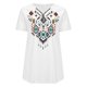 thumbnail image 4 of Puntoco Mujeres Casual Retro Occidental Impresión Azteca Manga Corta Étnico Cuello en V Cremallera Camisetas tops Puntoco Puntoco-3392, 4 of 7