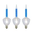 thumbnail image 1 of Paquete de 3 Bombillas de Burbuja con Brillantina Azul C7/E12, 1 of 5