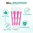thumbnail image 3 of Uxcell Bandes d'Argent, Emballages de Billets de Dollar Sangles d'Argent Auto-Adhésives Sangles de Billets Auto-Scellantes Roses, 3 of 7