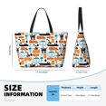 thumbnail image 2 of Yiaed Industrial Transportations Print Large Capacity Beach Travel Bag - Waterproof Zipper Vacation Tote for Sandproof Storage, and Camping, 2 of 5