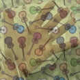 thumbnail image 3 of Guitar Tulle Curtains with Rod Pocket, Wooden Acoustic Guitar in Colorful Design and Sketch Art Style Swirled Strings, Sheer Drape for Wedding Party 2 Panels, 7 Sizes, Multicolor, by Ambesonne, 3 of 3