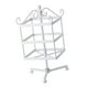 thumbnail image 4 of Organizador de joyas de 3 niveles con soporte de hierro para pendientes, elegante colgador para pendientes de moda. Blanco, 4 of 9