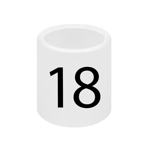 SSWBasics Mini Slip On Size Markers - Size 18- pack of 50