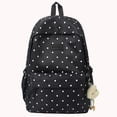 thumbnail image 4 of Cute Polka Dot Laptop Backpack Large Capacity Computer Bag Lightweight Bookbag for Female Elementary & Middle School Students (Black), 4 of 6
