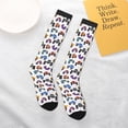 thumbnail image 5 of JUNZAN Fun Novelty Knee Warmer High Socks Cartoon Monster Trucks1 Design, 5 of 7