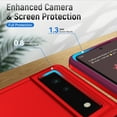 thumbnail image 4 of Designed for Google Pixel 6 Pro Case, Military-Grade Drop Protection, Shockproof Phone Case Cover, Magnetic Car Mount Ring Kickstand Bumper Hard Case for Google Pixel 6 Pro,Red + Rose, 4 of 8
